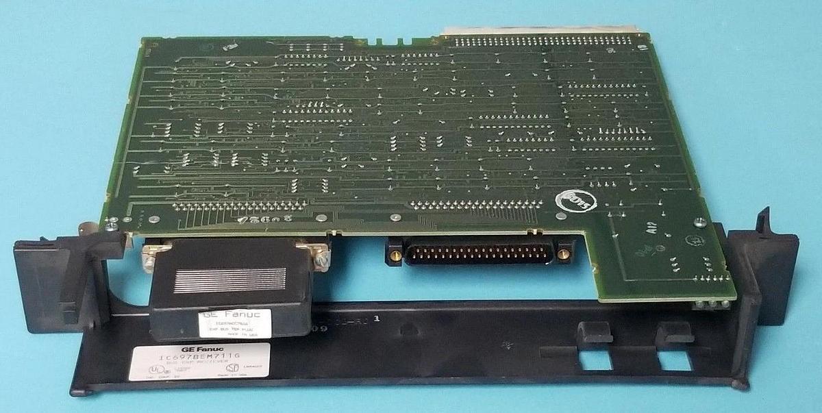 Used GE FANUC IC697BEM711G BUS EXP RECIEVER ASM. NO. 44A730231-G01, IC697ACC702A