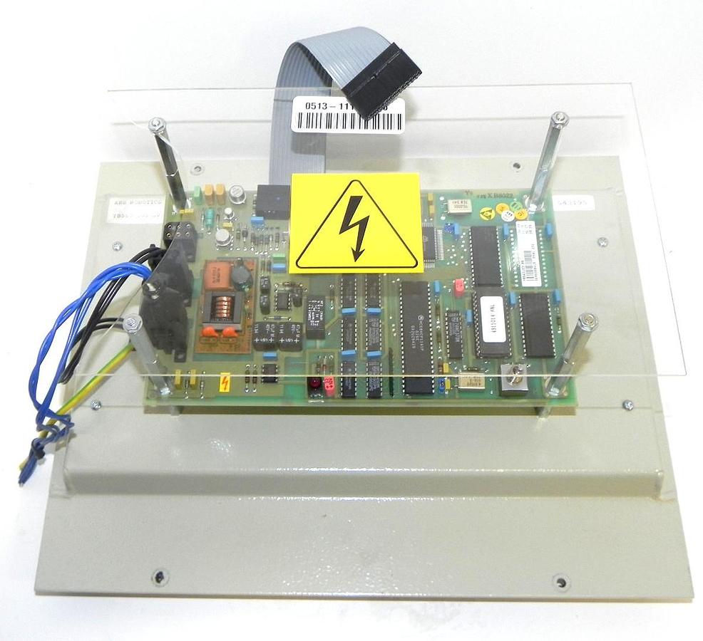 Used ABB ROBOTICS YB560-101-SV PC BOARD MONITOR LCD W/ YB560103-BR BOARD