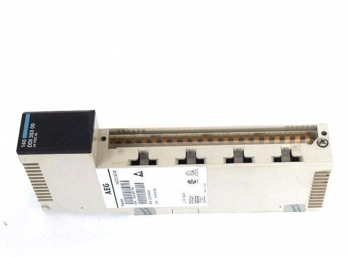 Used AEG MODICON 140-DDI-353-00 24V DC INPUT MODULE 043502736, 6040100, 140DDI35300