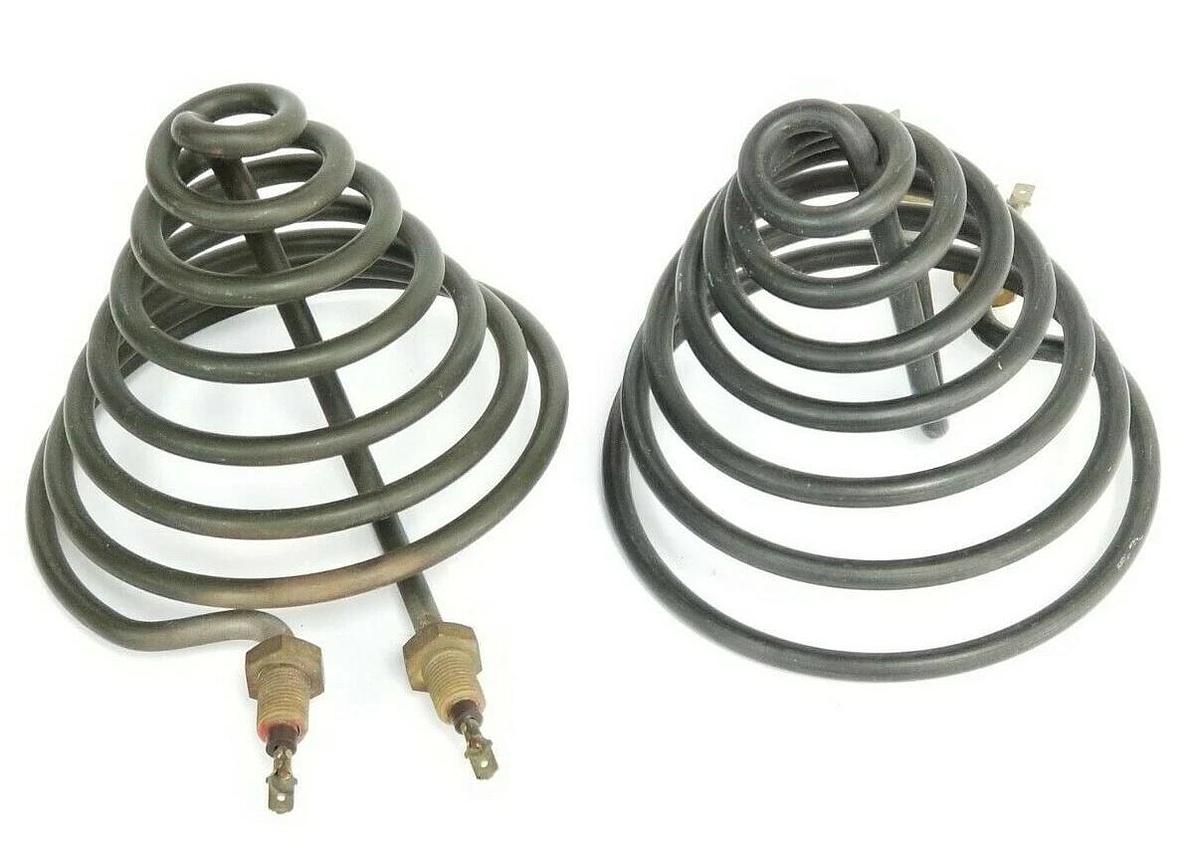 Used LOT OF 2 GENERIC 220008-A-05 ISS G CONE HEATER ELEMENTS 1200W 440V 1/98 97493/1