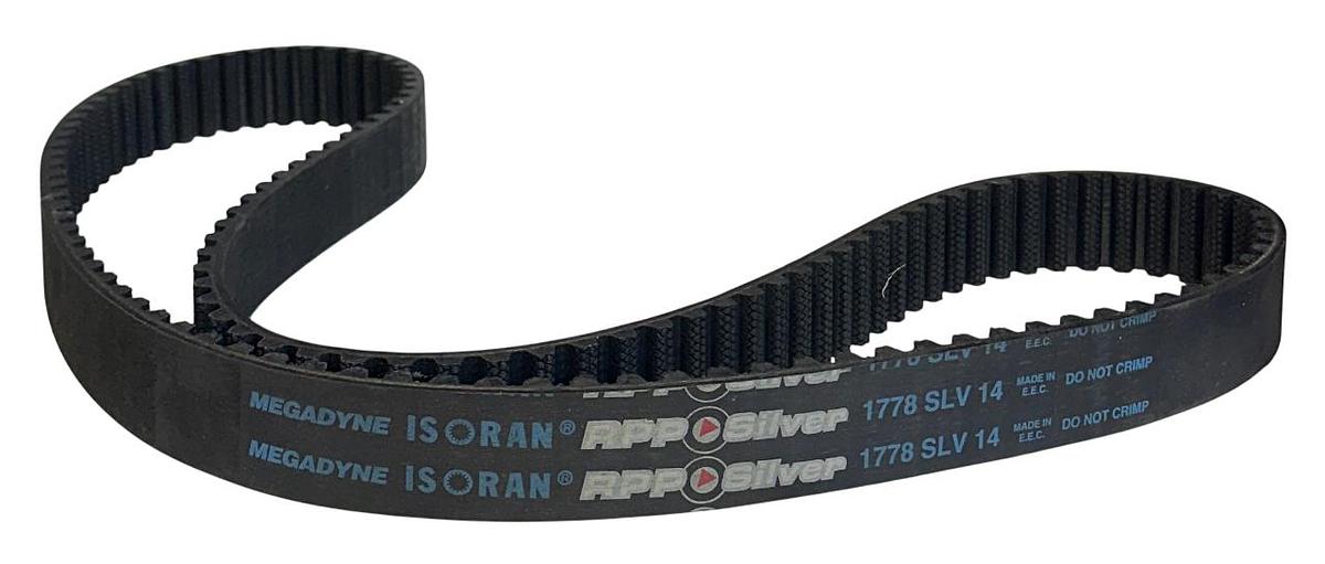 Used MEGADYNE 1778 SLV 14 / 1778SLV14 ISORAN RPP SILVER 40mm WIDE TIMING BELT NSNP