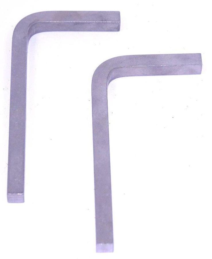 Used LOT OF 2 KRONES U-800-00-750-1 ANGLE BRUSH BRACKETS A= 70 B=135 U800007501