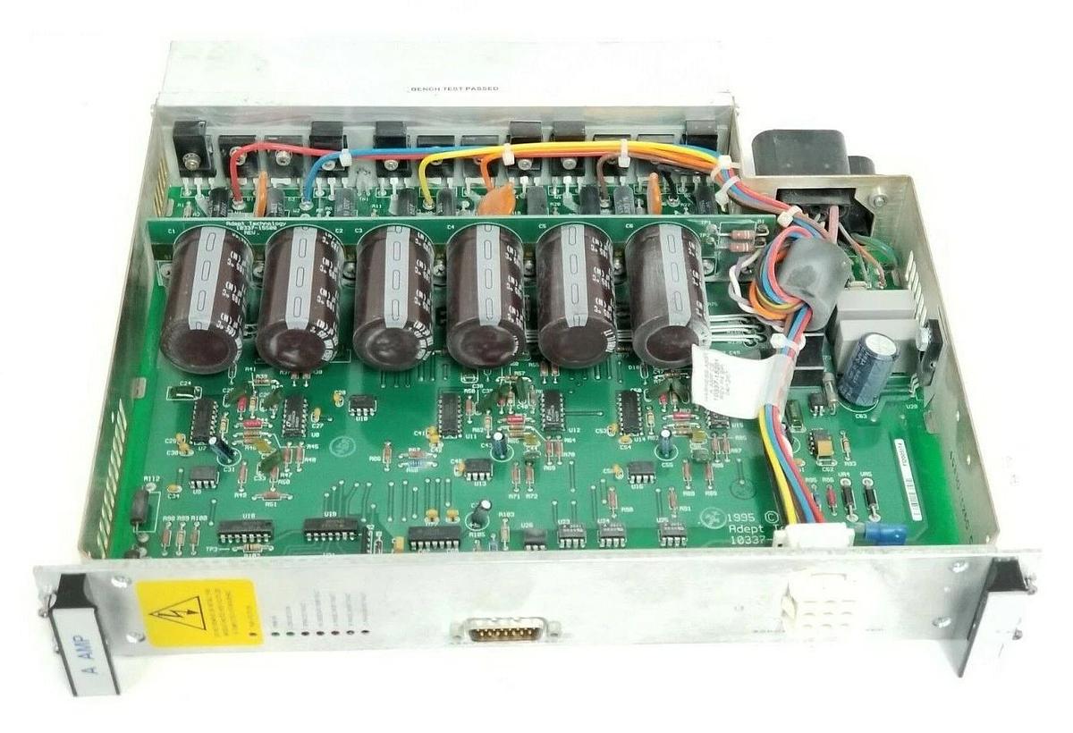 Used ADEPT TECHNOLOGY 10337-15200 REV. B DUAL AMPLIFIER MODULE 20337-15200