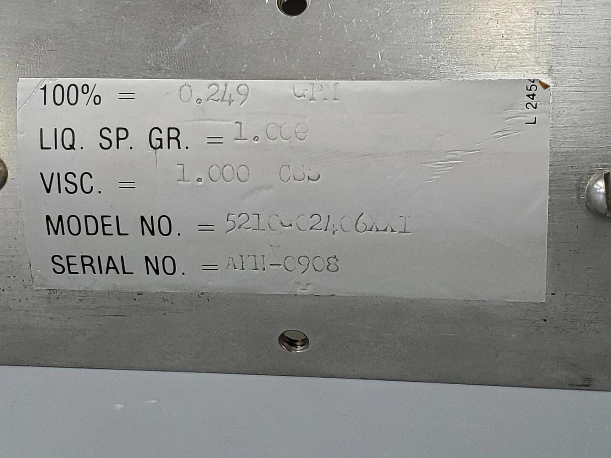 NEW WALLACE & TIERNAN 5210G02406XXI FLOW METER 0-100% 350PSI 180 DEG. F. MAX
