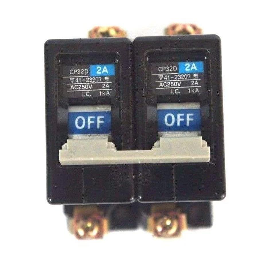 Used FIJU ELECTRIC CP32D CIRCUIT BREAKER 2 AMP, 250V