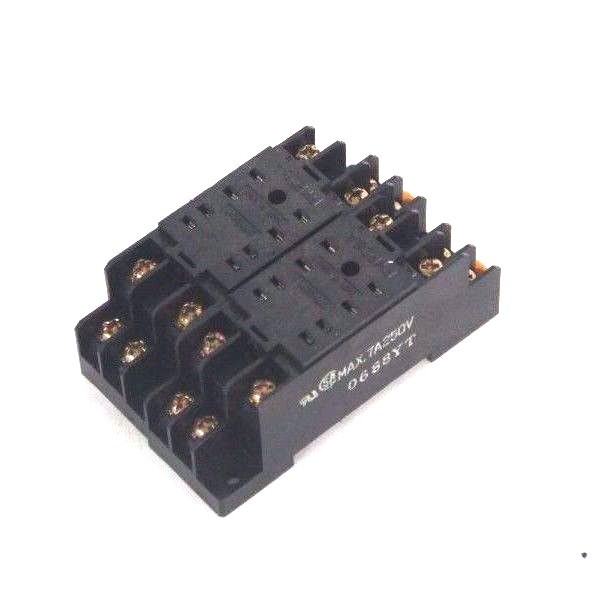 Used LOT OF 2 NEW OMRON PYF08A RELAY SOCKETS 7A, 250V