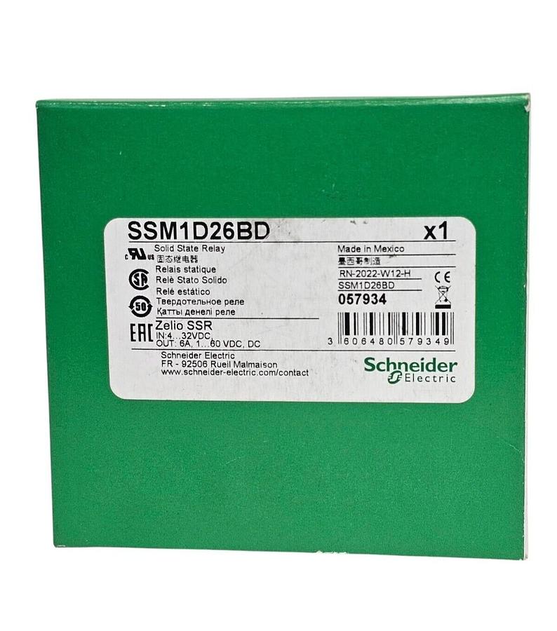 Used NIB SCHNEIDER ELECTRIC SSM1D26BD SOLID STATE RELAY