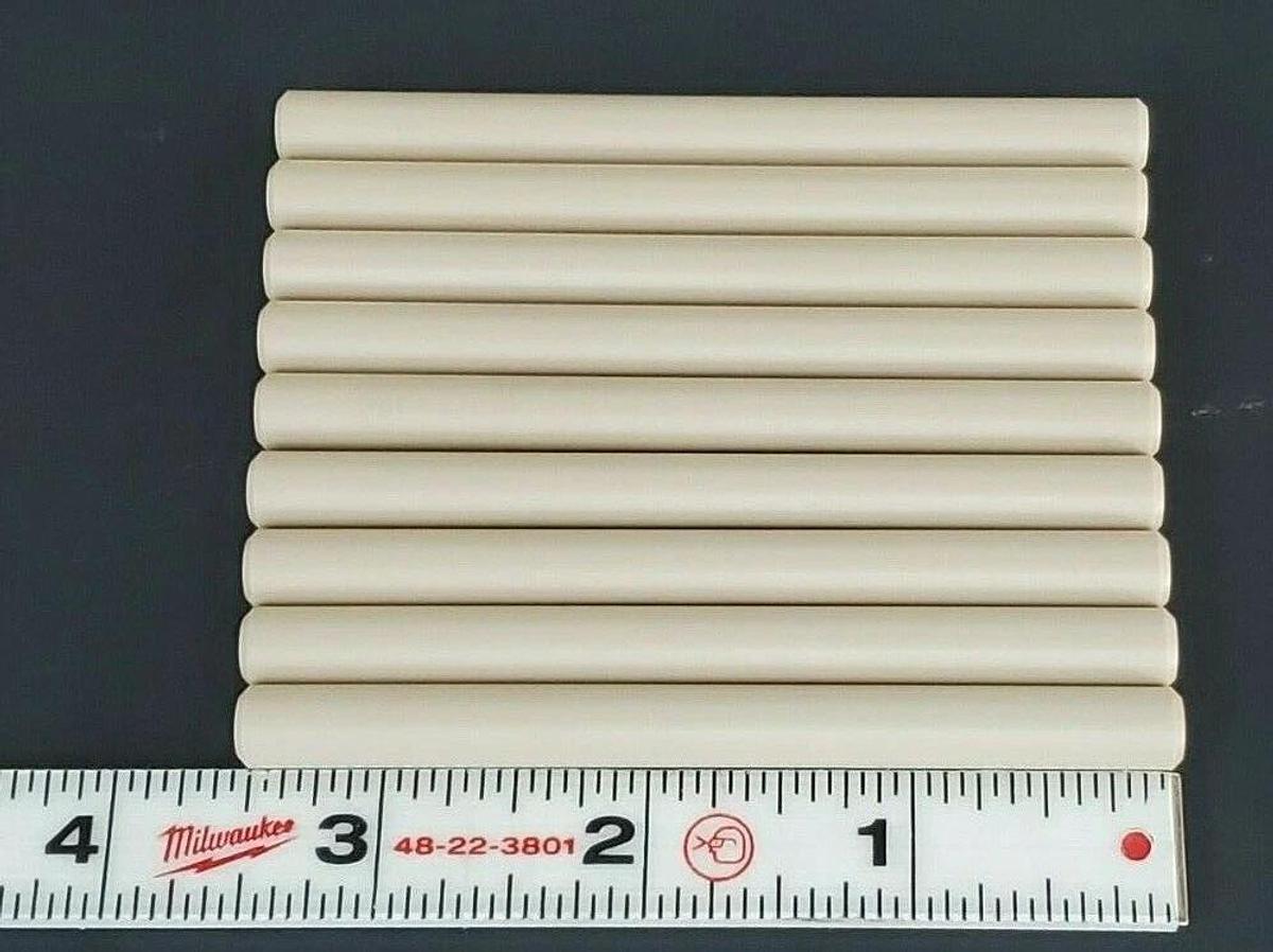 LOT OF 9 NEW GENERIC SMC MISUMI WHITE PLASTIC ROLLERS