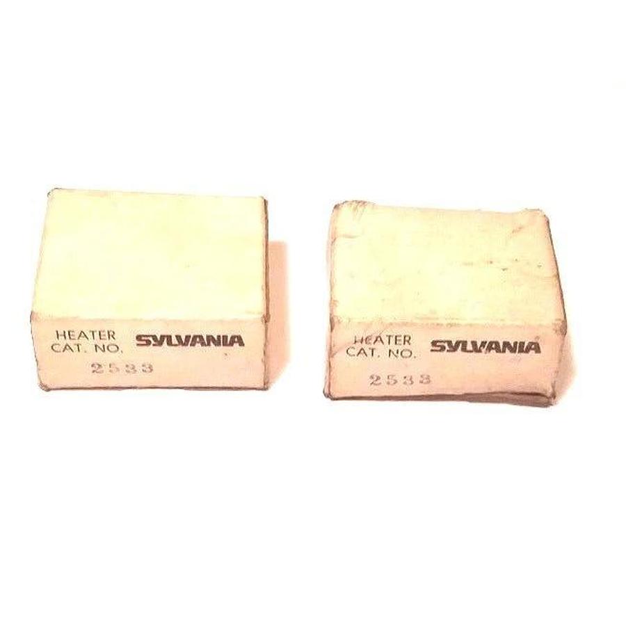 Used LOT OF 2 NIB SYLVANIA 2533 HEATER ELEMENTS