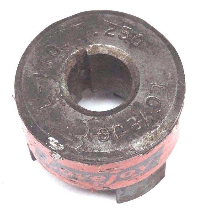 Used LOVEJOY L-110 JAW COUPLING 1.250" BORE L110