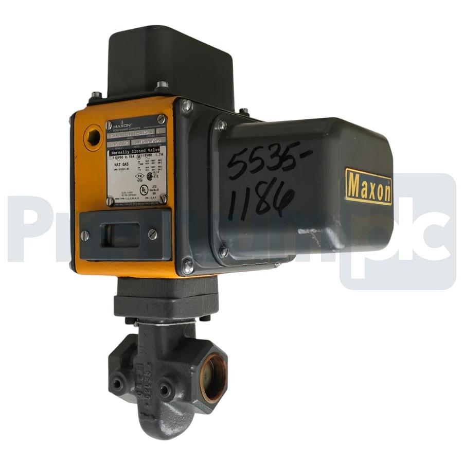 Maxon 125SMA11-AA11-BB23A0 1.25" NPT N/C Gas Safety Shut-Off Valve 115V/60Hz NEW