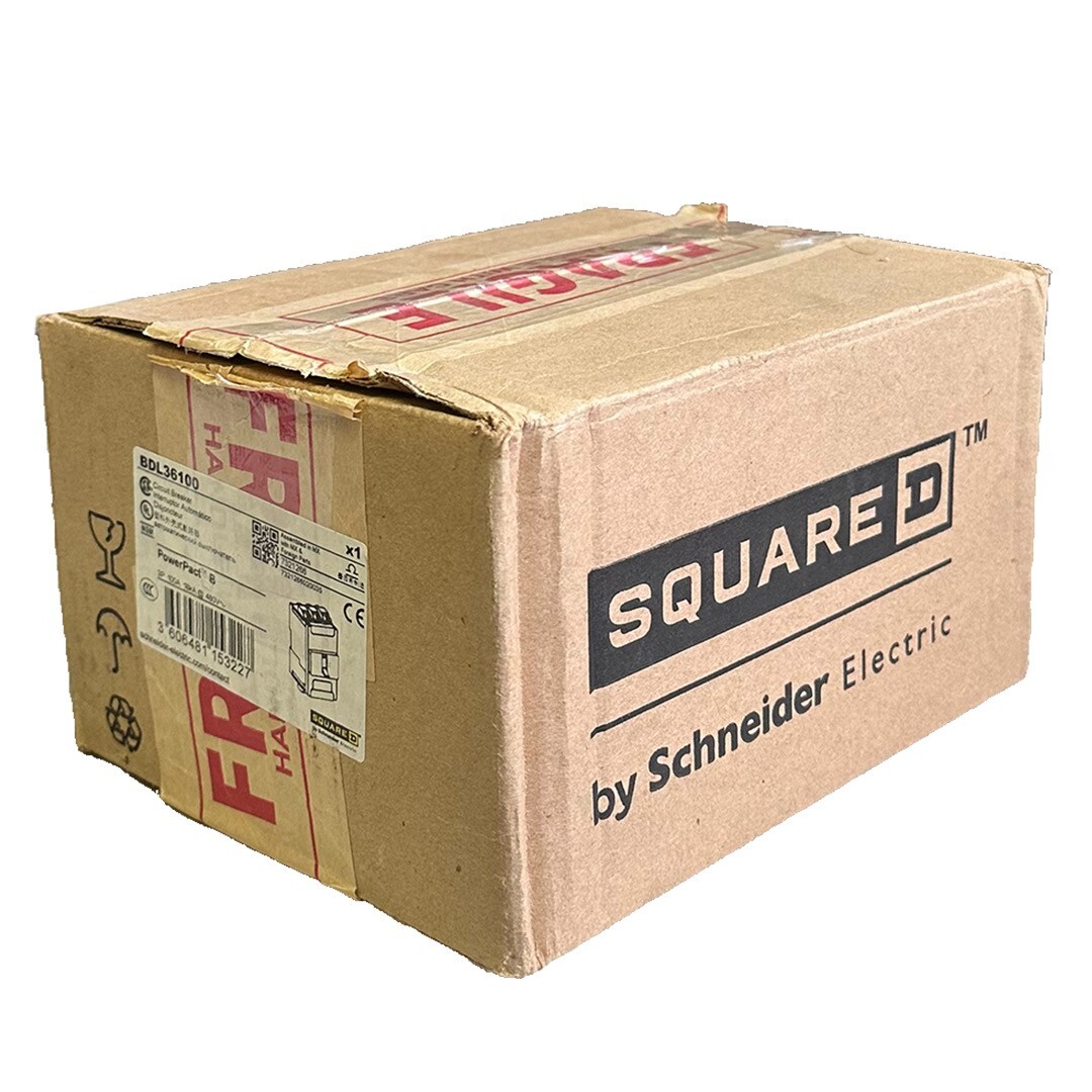 Used NEW SQUARE D BDL36100 PowerPact B CIRCUIT BREAKER BD100 3P 100A 18kA @ 480V