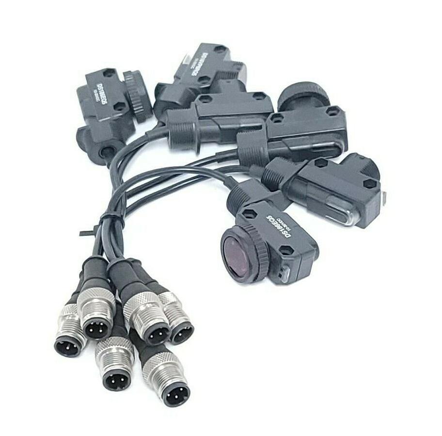 Used LOT OF 6 BANNER DS18VP6RQ5 BARREL-MOUNT SENSORS WIDE BEAM 10-30VDC