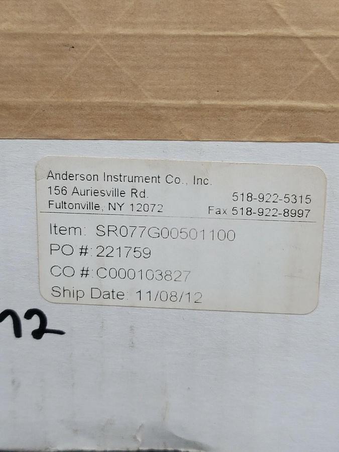 NIB ANDERSON INSTRUMENTS SR077G00501100 TRANSMITTER RANGE: 0/300 PSIG
