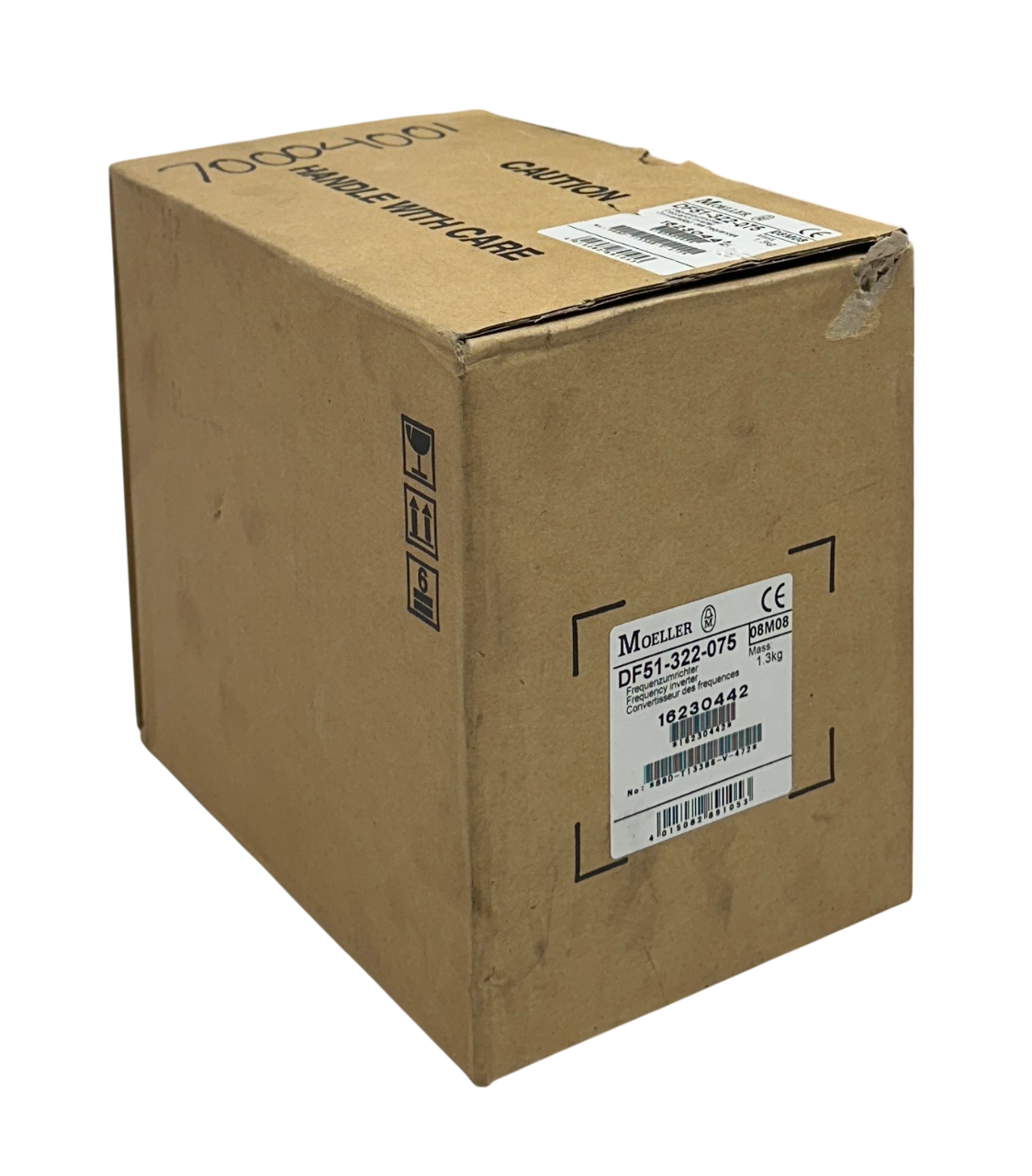 Used EATON MOELLER DF51-322-075 / DF51322075 FREQUENCY INVERTER 0.75kW/1HP 4A NSMP