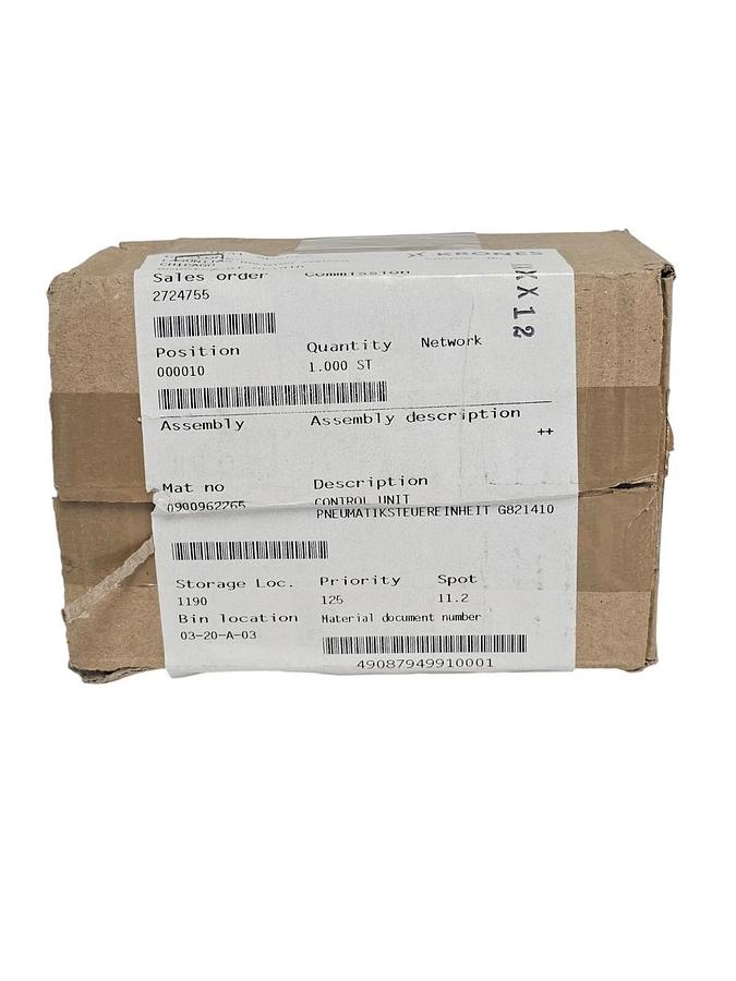Used NIB KRONES 0-900-96-226-5 UNIT 0900962265 G 821 410 561