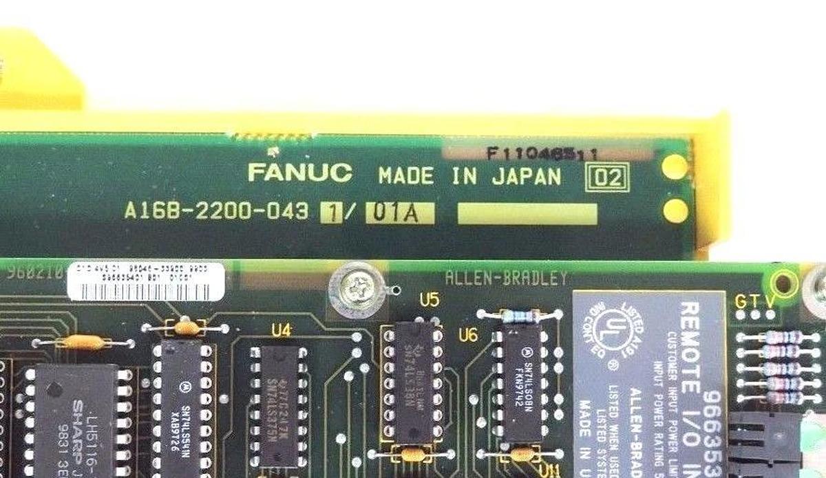 NIB FANUC A16B-2200-0431/01A MOTHER BOARD W/ ALLEN BRADLEY 1771-RIO INTERFACE