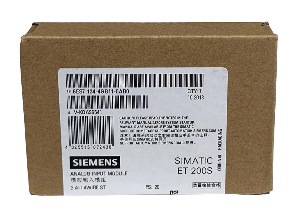 Used SIEMENS 6ES7134-4GB11-0AB0 / 6ES71344GB110AB0 SIMATIC ET 200S ANALOG INPUT NSFS