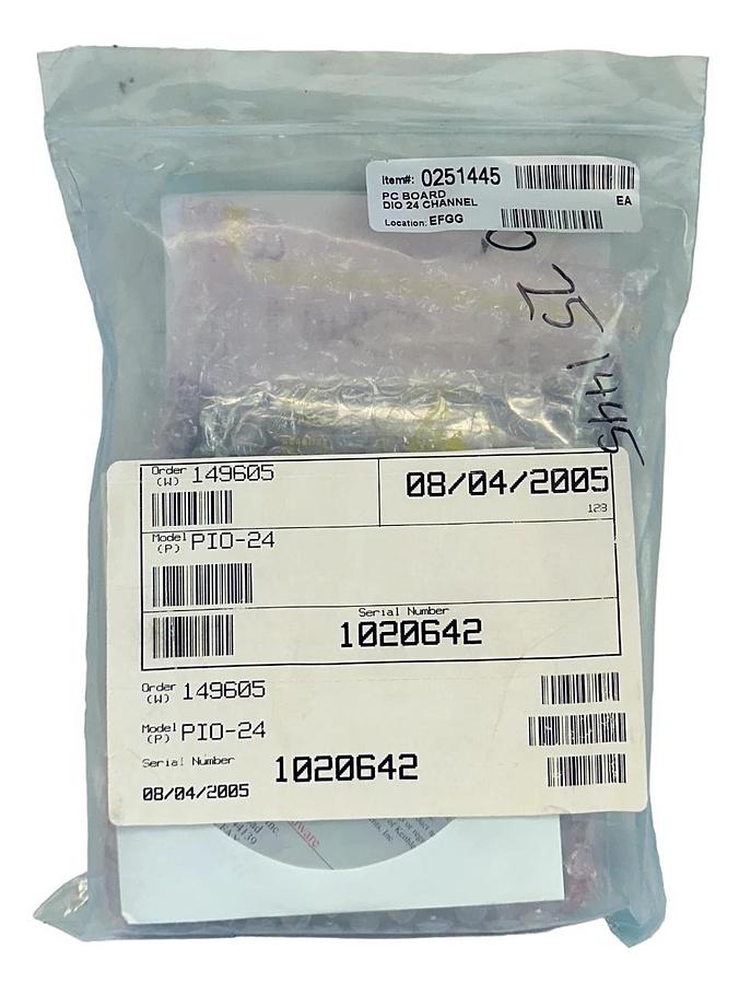 TEKTRONIX KEITHLEY PIO-24 / PIO24 DIGITAL INTERFACE BOARD W/ DriverLINX NSMP