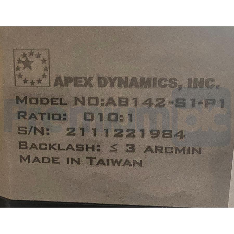 Used APEX Dynamics AB142-010-S1-P1 Planetary Gearbox 10:1 for MITSUBISHI HF-SP202B