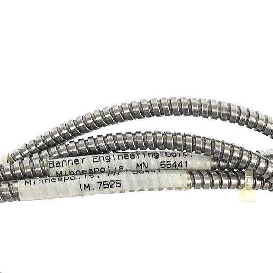 Used LOT OF 2 BANNER IM.752S FIBER OPTIC CABLES 17325 IM752S