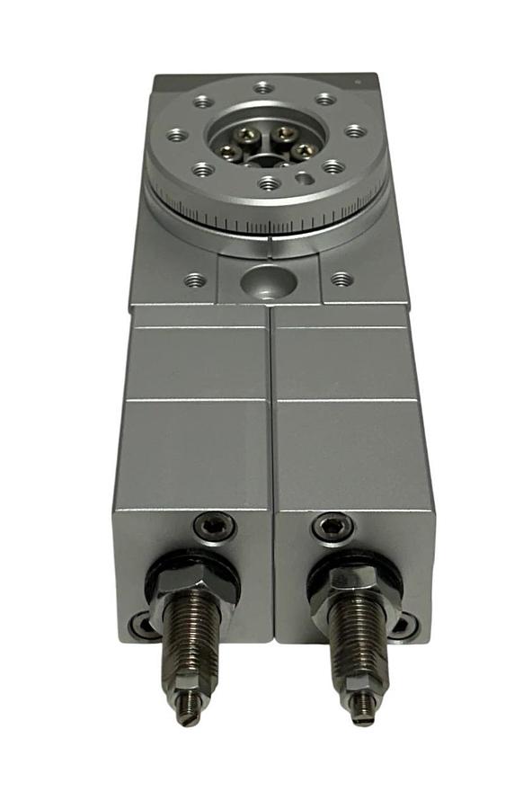 Used SMC MSZB30A 30mm MSQ 3-POSITION ROTARY ACTUATOR W/ TABLE MB SERIES BASIC NSMP