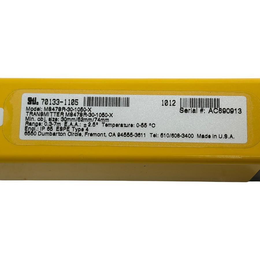 Used STI MiniSafe MS4700 Series MS47SR-30-1050-X Safety Light Curtain Transmitter New