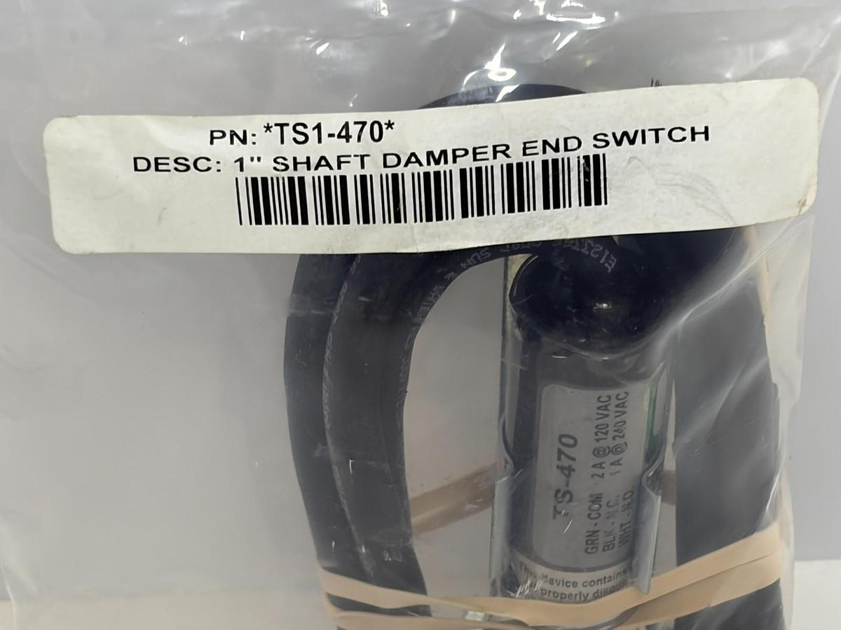 Kele TS-1-470 1" Shaft Damper End Switch Position Feedback New Sealed