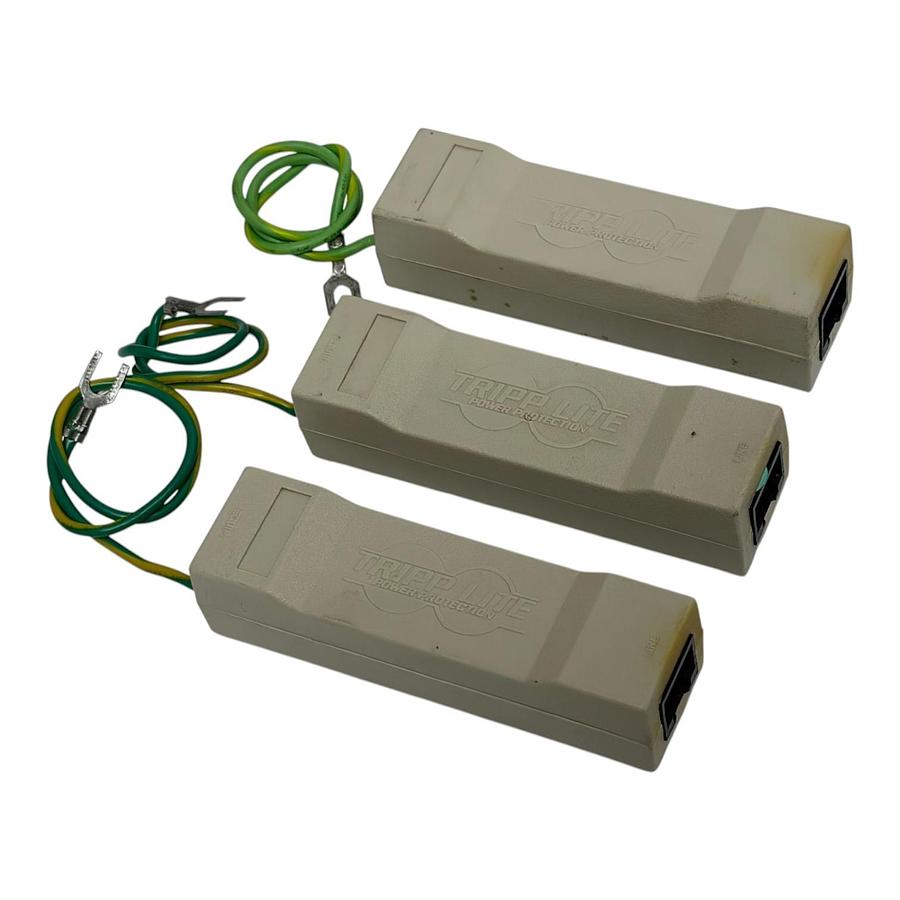 Used Tripp Lite DNET1 In-Line RJ45 Network Surge Protector Suppressor Lot of 3