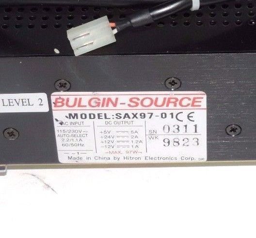 Used BULGIN-SOURCE SAX97-01 POWER SUPPLY SAX9701