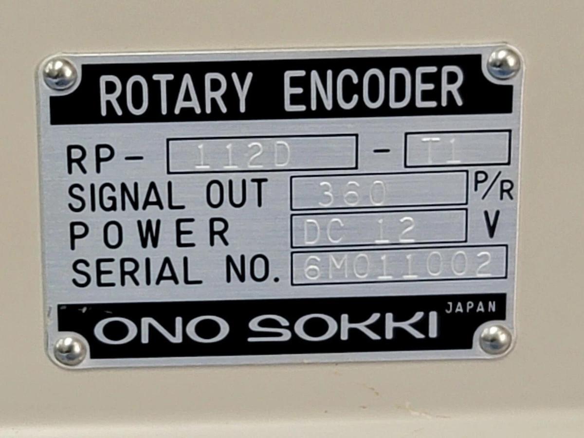 NEW ONO SOKKI RP-112D-T1 ROTARY ENCODER RP112D, DC 12V