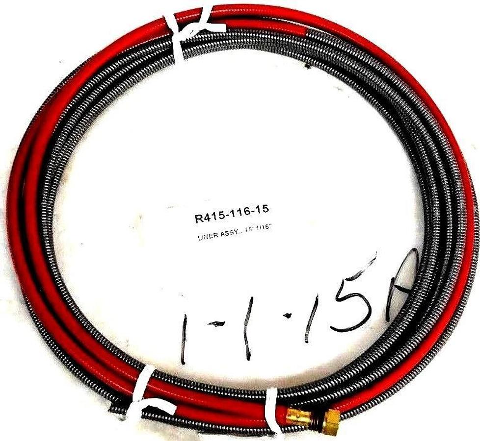 NEW TREGASKISS R415-116-15 MIG GUN LINER ASSY. 15' 1/16" R41511615