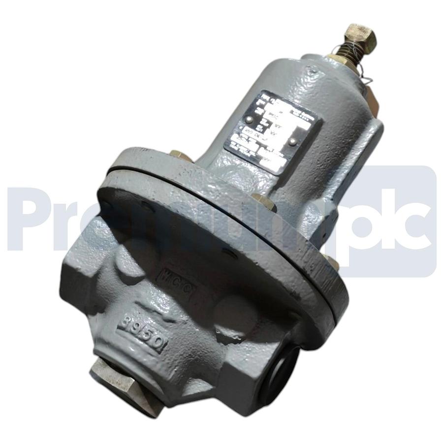 Used Fisher 95H-111 Pressure Regulator Valve  1" NPT Spring Range: 25-75PSIG SST Trim