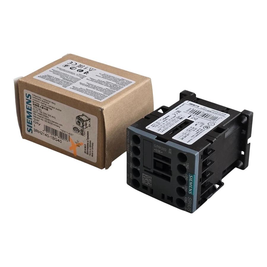 Siemens 3RH2140-1BG40 SIRIUS Contactor Relay 4 NO 125V DC Coil Size S00 NSMP 662643906844