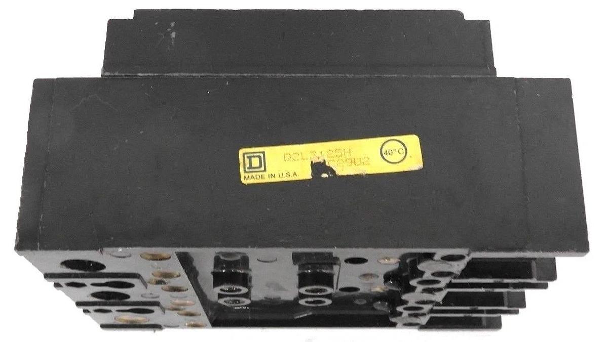 Used SQUARE D Q2L3125H CIRCUIT BREAKER 125AMP 3POLE 240VDC