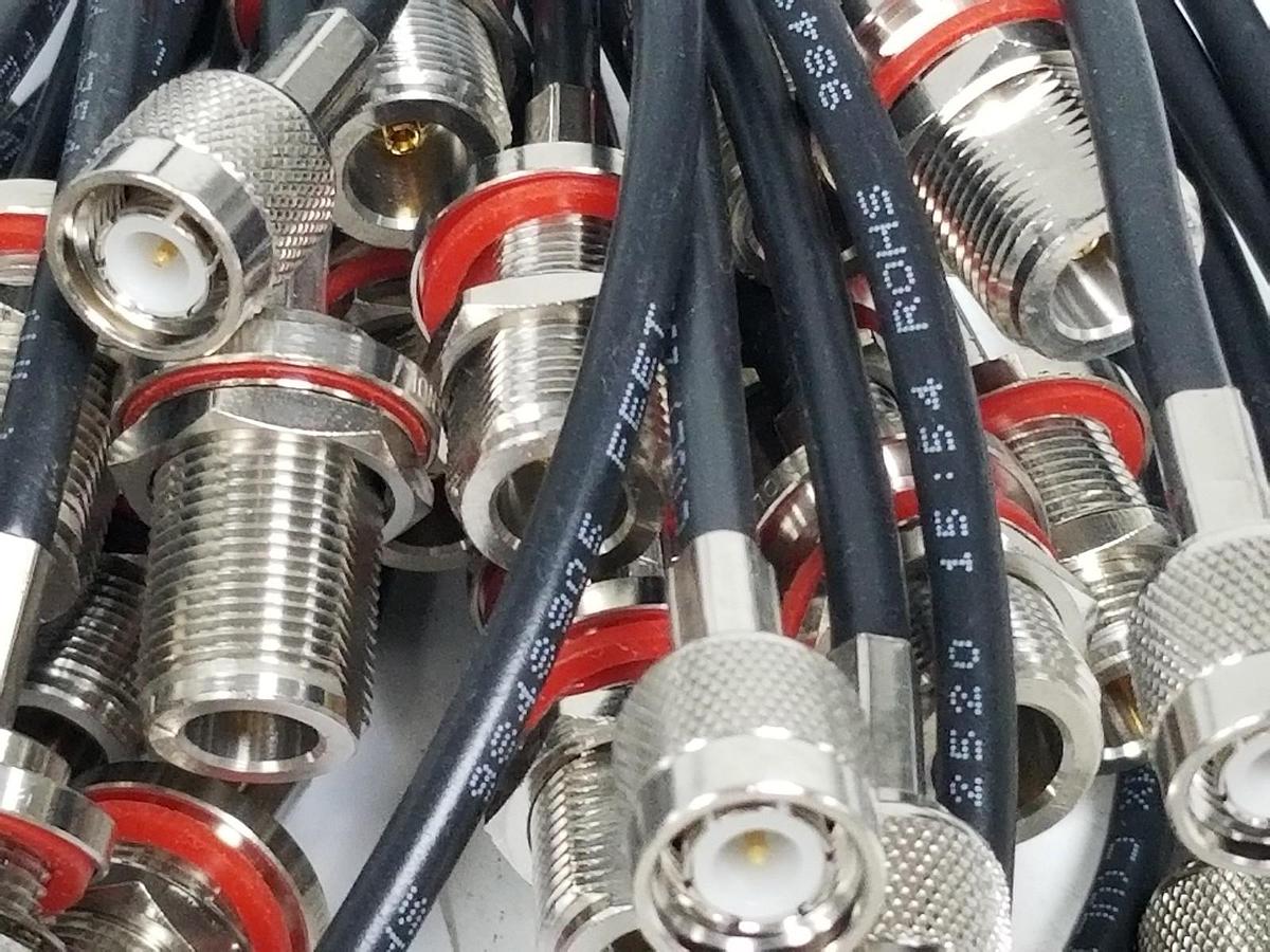 Used LOT OF 20 NEW WEATHERFORD 1279583 ANTENNA PIGTAIL TXNET TO BULKHEAD CABLE ASSYS