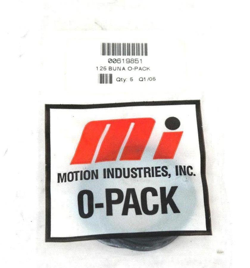 LOT OF 12 NEW MOTION INDUSTRIES 00619851 125 BUNA O-PACKS