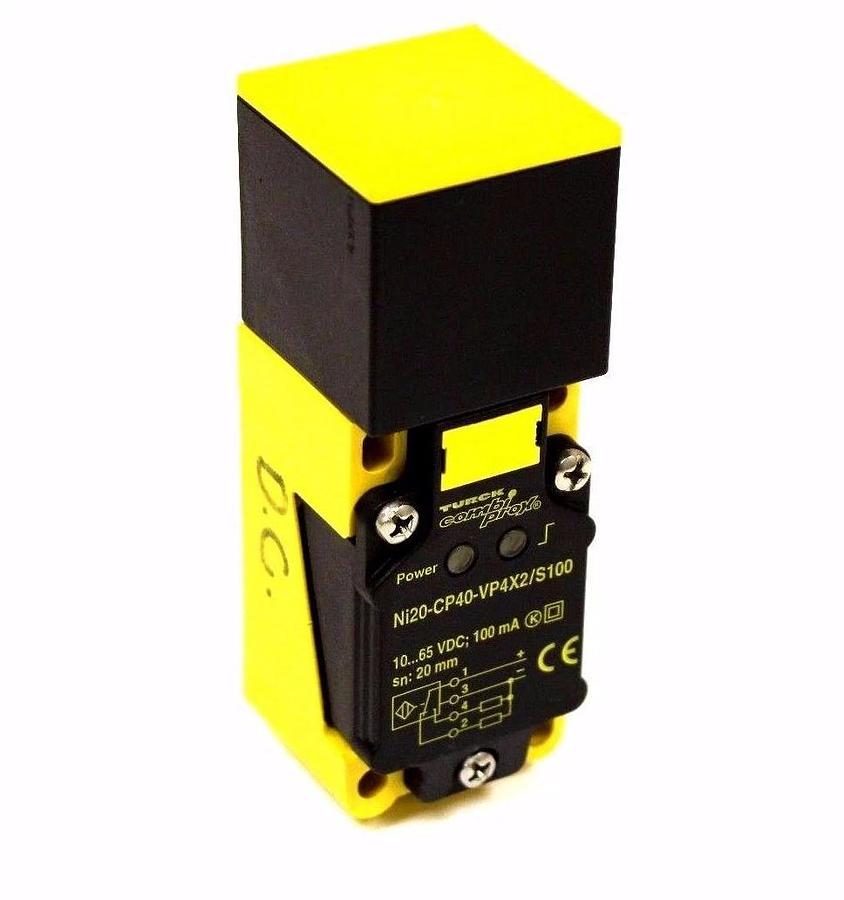 NEW TURCK NI20-CP40-VP4X2/S100 PROXIMITY SWITCH 10-65 VDC: 100mA SN: 20 mm
