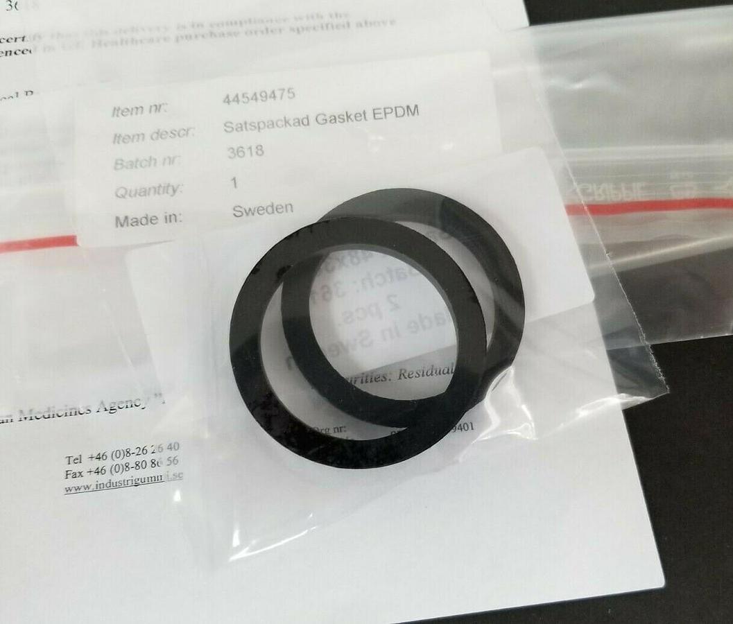 BAG OF 2 NEW GE HEALTHCARE 44-5494-75 FLAT GASKETS 48x38.5x5.5mm 44549475
