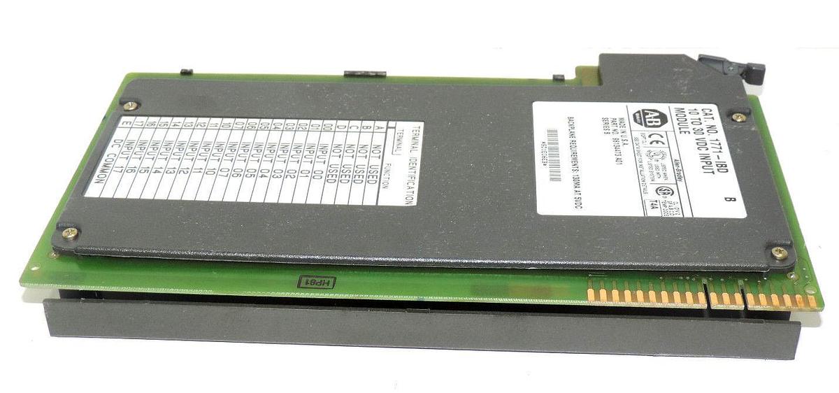 Used ALLEN BRADLEY 1771-IBD SERIES B INPUT MODULE P/N: 96134473 A01, 1771-IBD/B
