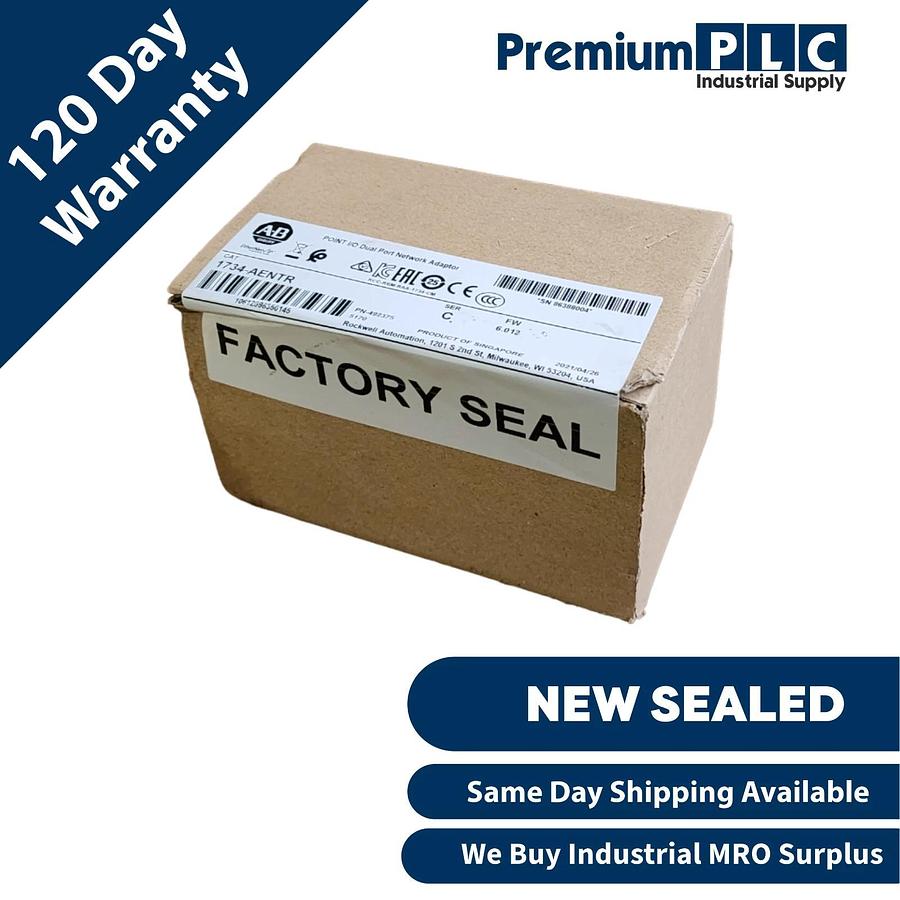 Used NEW SEALED ALLEN BRADLEY 1734-AENTR /C POINT I/O DUAL PORT NETWORK ADAPTER