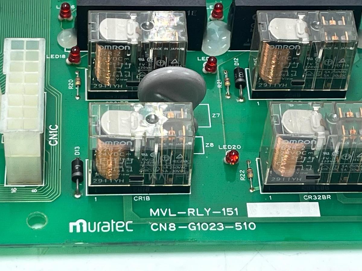 Used Muratec MVL-RLY-151 Circuit Board CN8-G1023-510 | Murata Machinery Relay Card