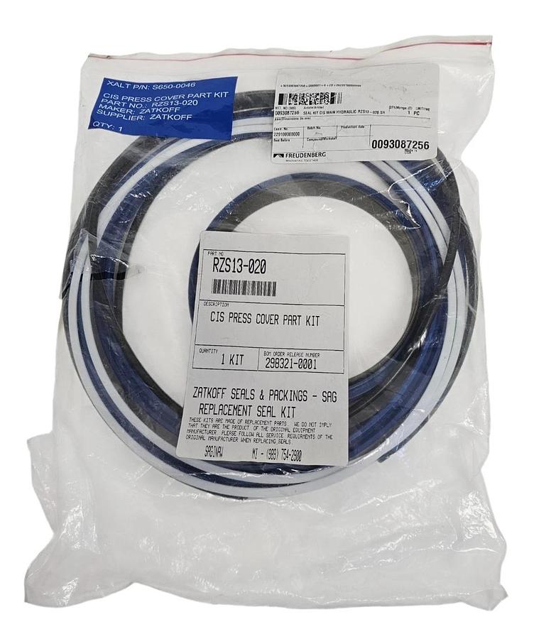 Used NEW ZATKOFF SEALS RZS13-020 CIS PRESS COVER PART KIT RZS13020