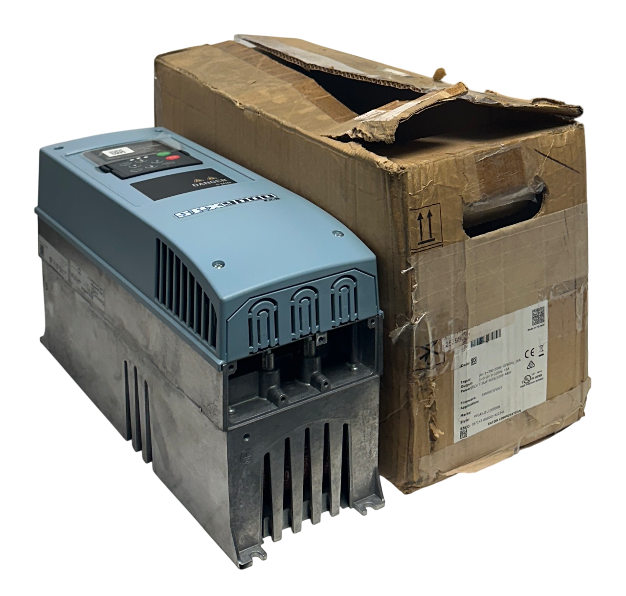 Used EATON SPX007C1-4A1B1 / SPX007C14A1B1 SPX9000 FREQUENCY DRIVE 7.5kW/10HP 3PH NSMP