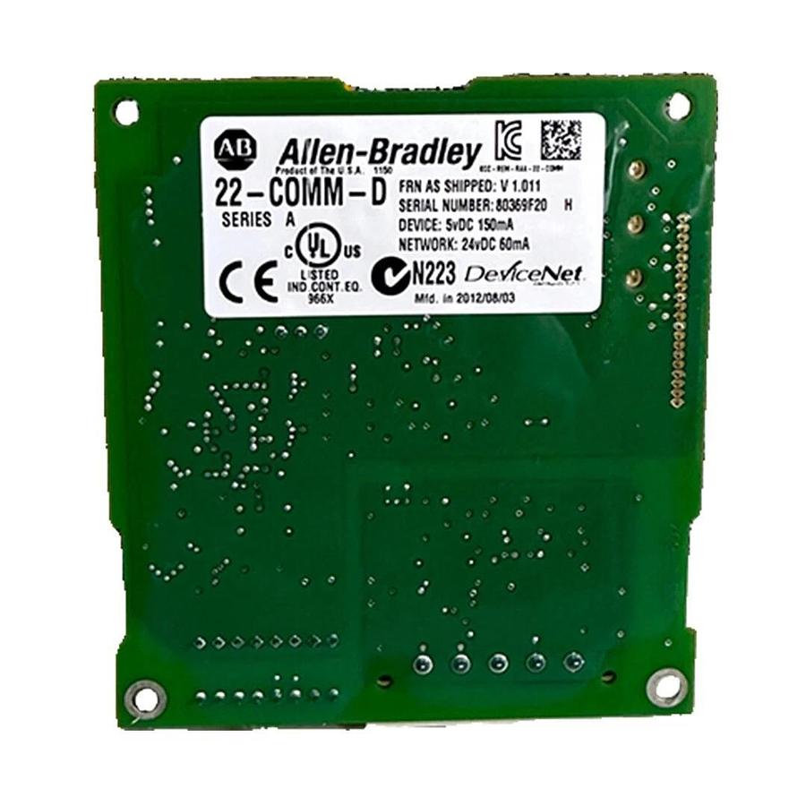 Used ALLEN BRADLEY 22-COMM-D /A POWERFLEX DeviceNet ADAPTER V1.011 22COMMD 315361-A01