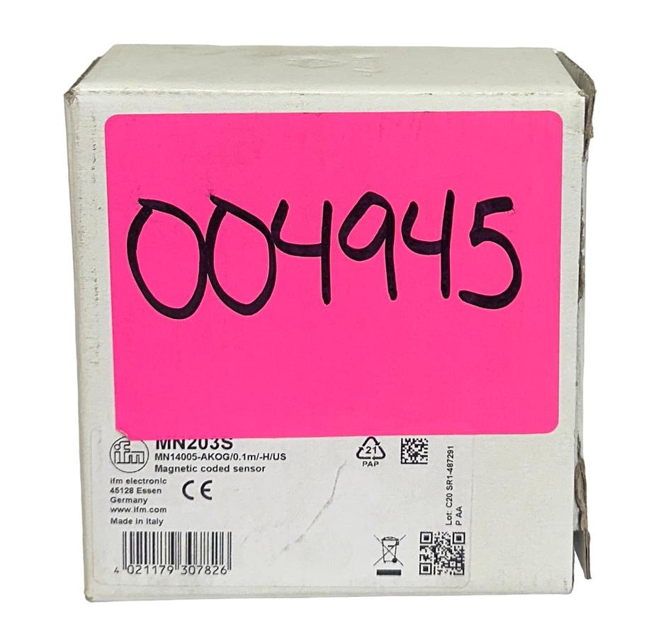 Used IFM ELECTRONIC MN14005-AKOG/0.1m/-H/US / MN203S MAGNETIC CODED SENSOR 5mm NSMP