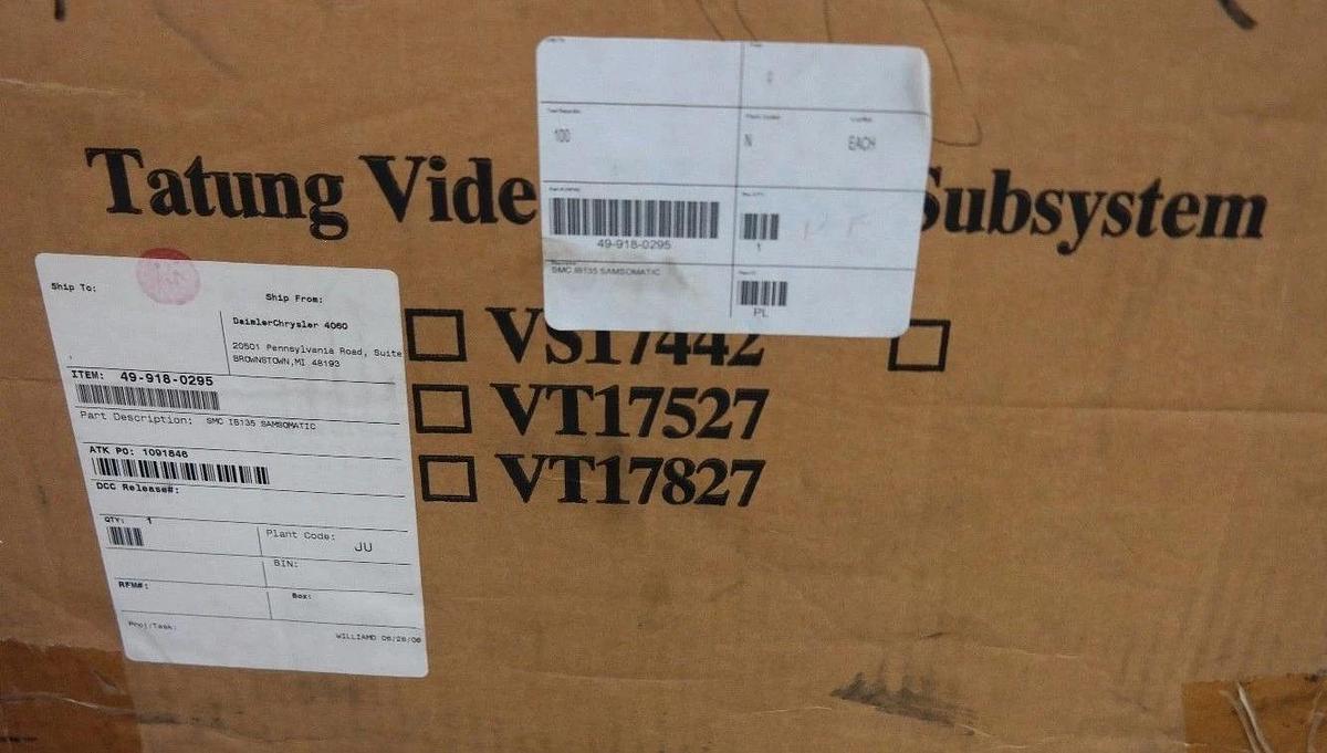 Used TATUNG 49-918-0295 SMC IB135 SAMSOMATIC VIDEO DISPLAY SUBSYTEM C5GNEKA1