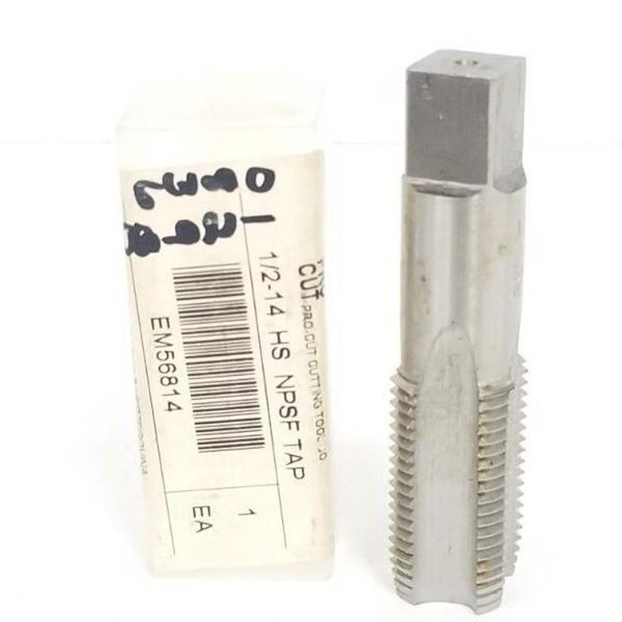 Used NEW PRO CUT 1/2-14 HS NPSF PIPE TAP 1/2-14 NPSF HSS EM56814