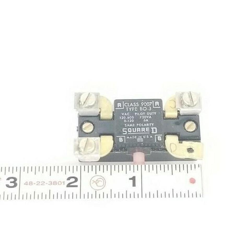 Used SQUARE D 9007-BO3 SNAP SWITCH, CLASS 9007, TYPE BO-3, 9007BO3