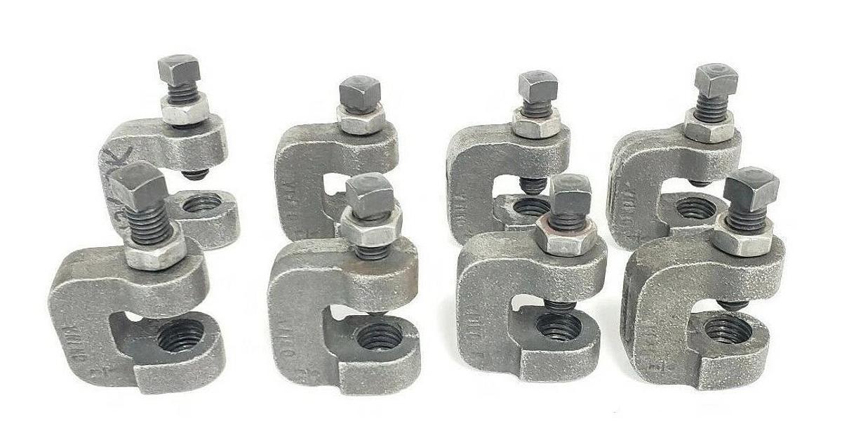 Used LOT OF 8 GENERIC 136DK 3/4" CLAMPS